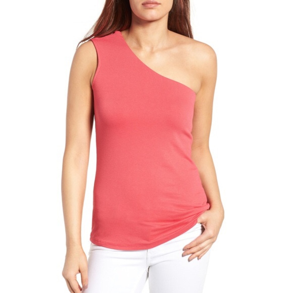 NWT Bobeau One Shoulder Top Small Nordstrom